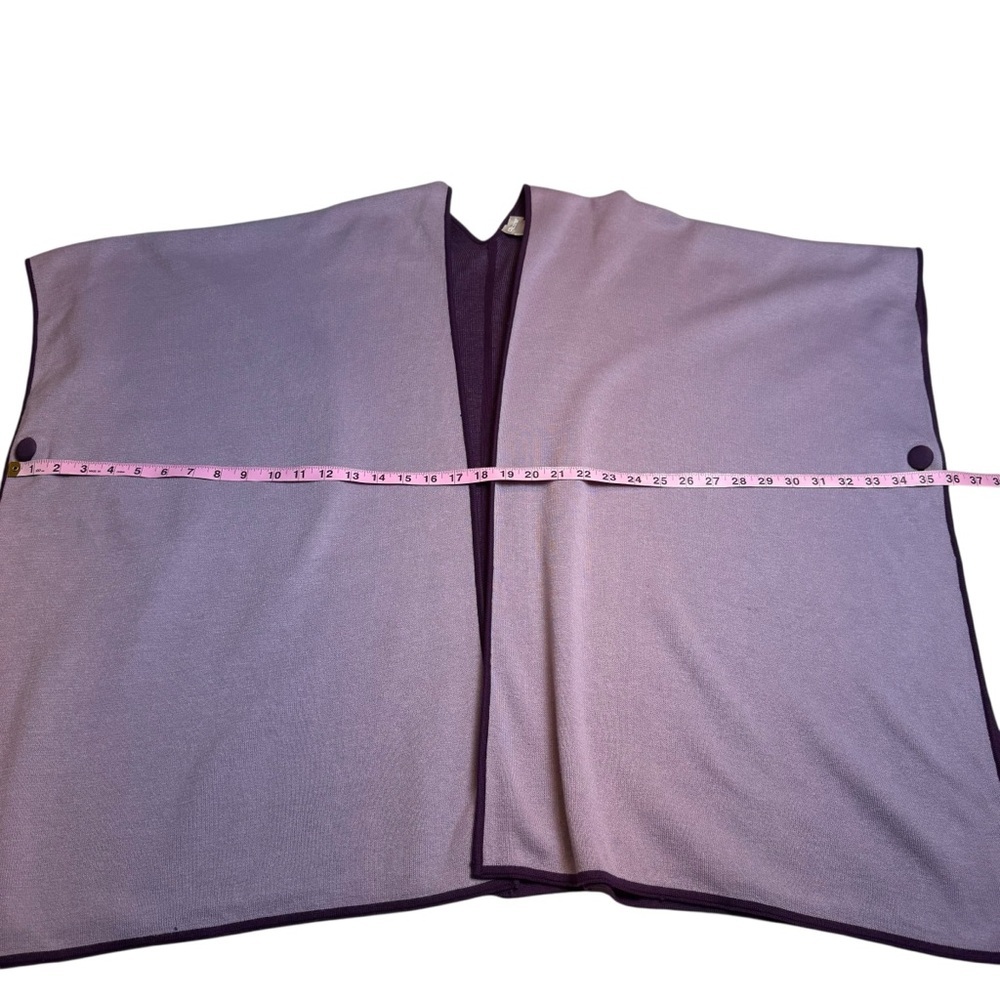 Chico's Reversible Ruana Mystique Purple - Picture 6 of 11